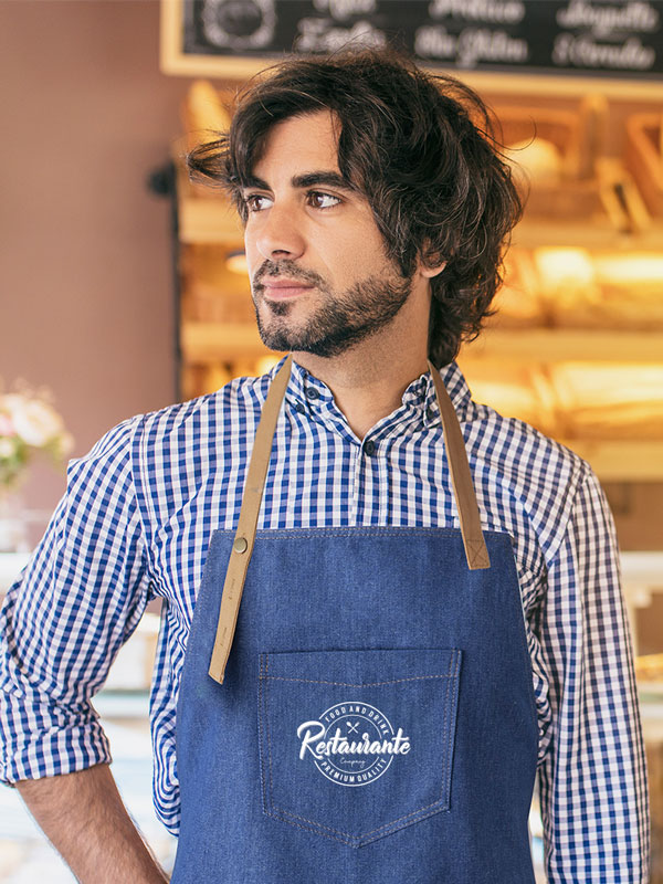 Delantales vaqueros personalizados hosteleria