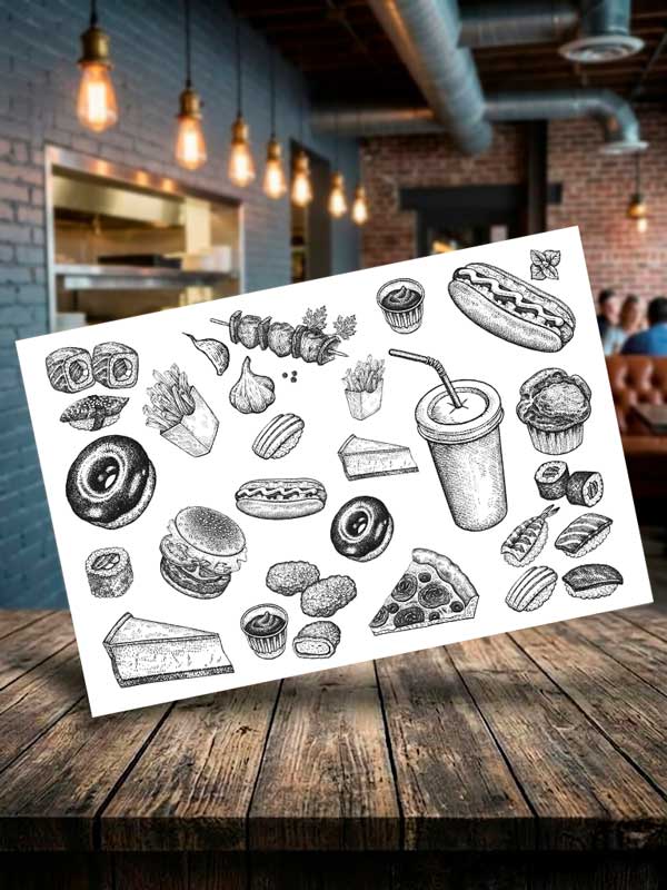 Manteles para Hamburgueserías y Restaurantes Americanos - Imagen 4