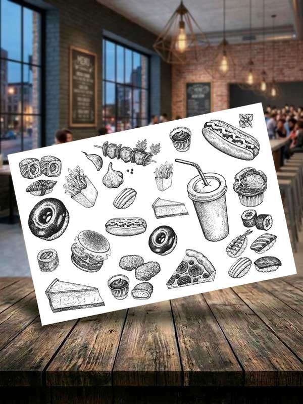 Manteles para Hamburgueserías y Restaurantes Americanos - Imagen 2