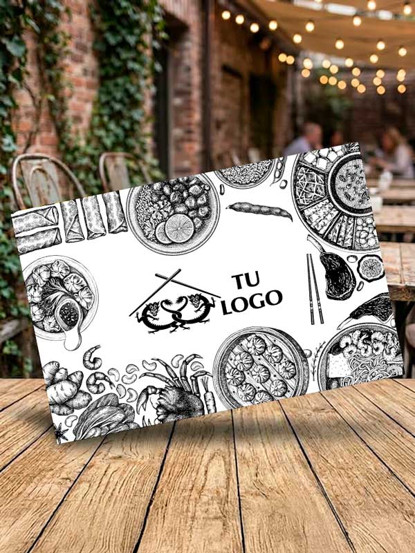 Manteles de papel desechables para Restaurantes Chinos