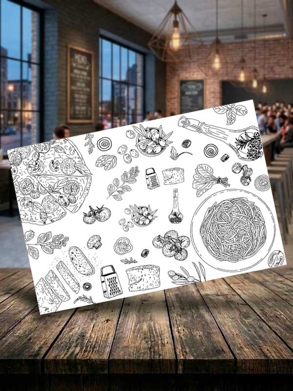 Manteles de Papel para Restaurante Italiano - Imagen 4