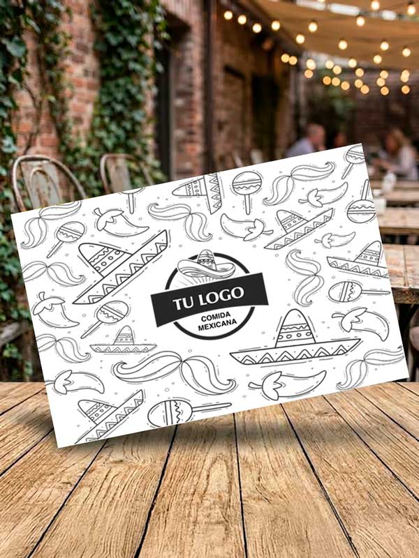 Manteles desechables para Restaurante Mexicano