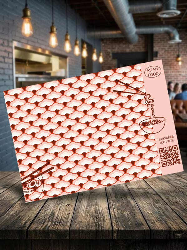 Manteles de papel desechables para Restaurantes Chinos