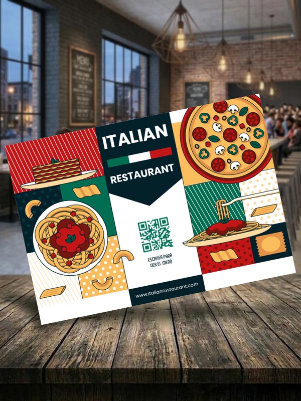 Manteles de Papel para Restaurante Italiano