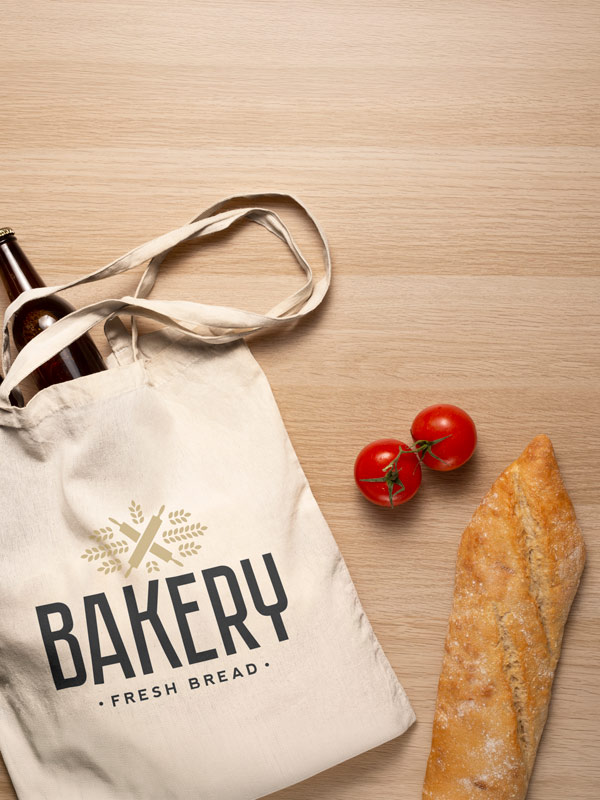 Paneras de Algodón para Panaderías y Pastelerías para Publicidad de Marca