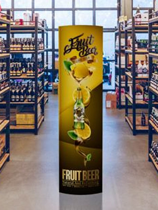 Tótem Publicitario Automático – Forma Ovalada - Imagen 2