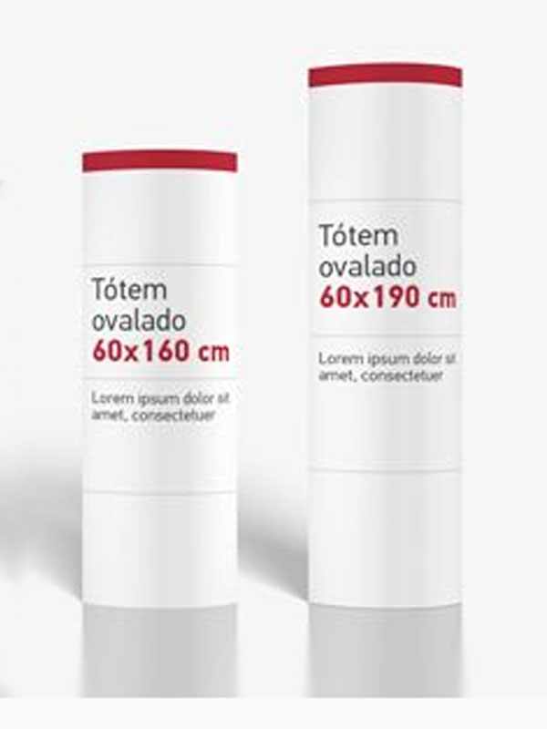 Tótem Publicitario Automático – Forma Ovalada - Imagen 3