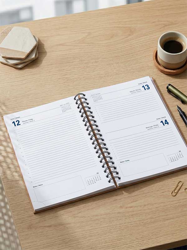 Agenda Torkix A5 (Cuero Reciclado Premium) - Imagen 3