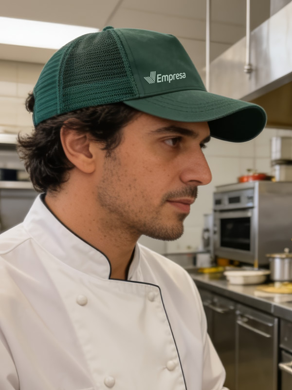 Gorra Malcers 5 paneles con acabado efecto lavado personalizada con logotipo