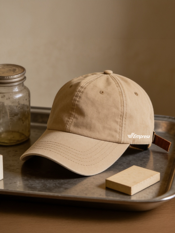 Detalle de cierre trasero con hebilla metálica ajustable en gorra Zorp de algodón